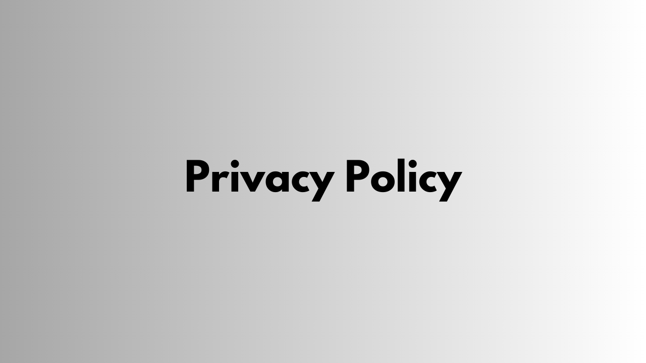 Privacy Policy text on gradient background